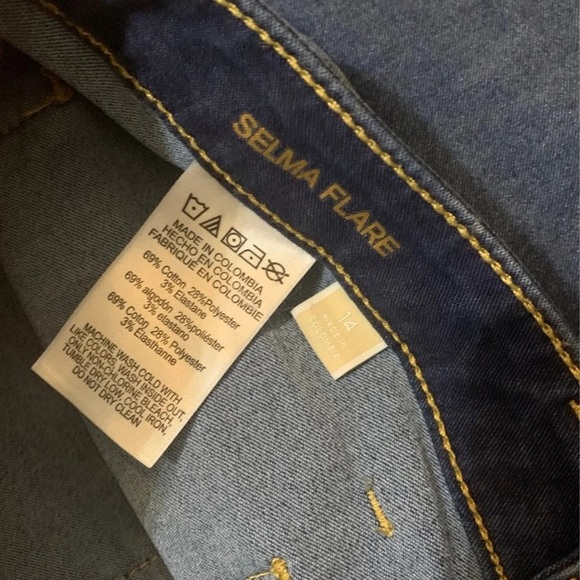 sailor bell bottom jeans vintage retro style rare. - Picture 2 of 11